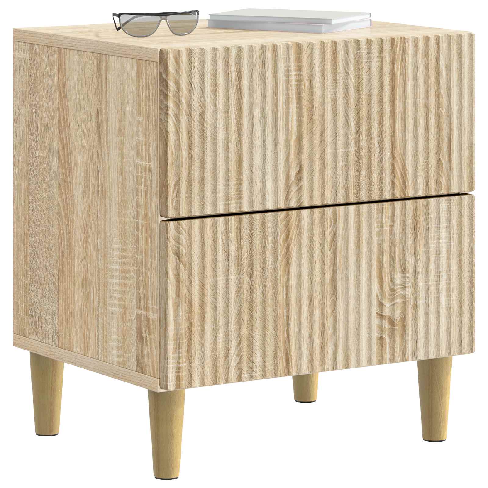 Armadio da Notte 2 pcs Rovere Sonoma 43 x 34,5 x 48 cm | homemem39