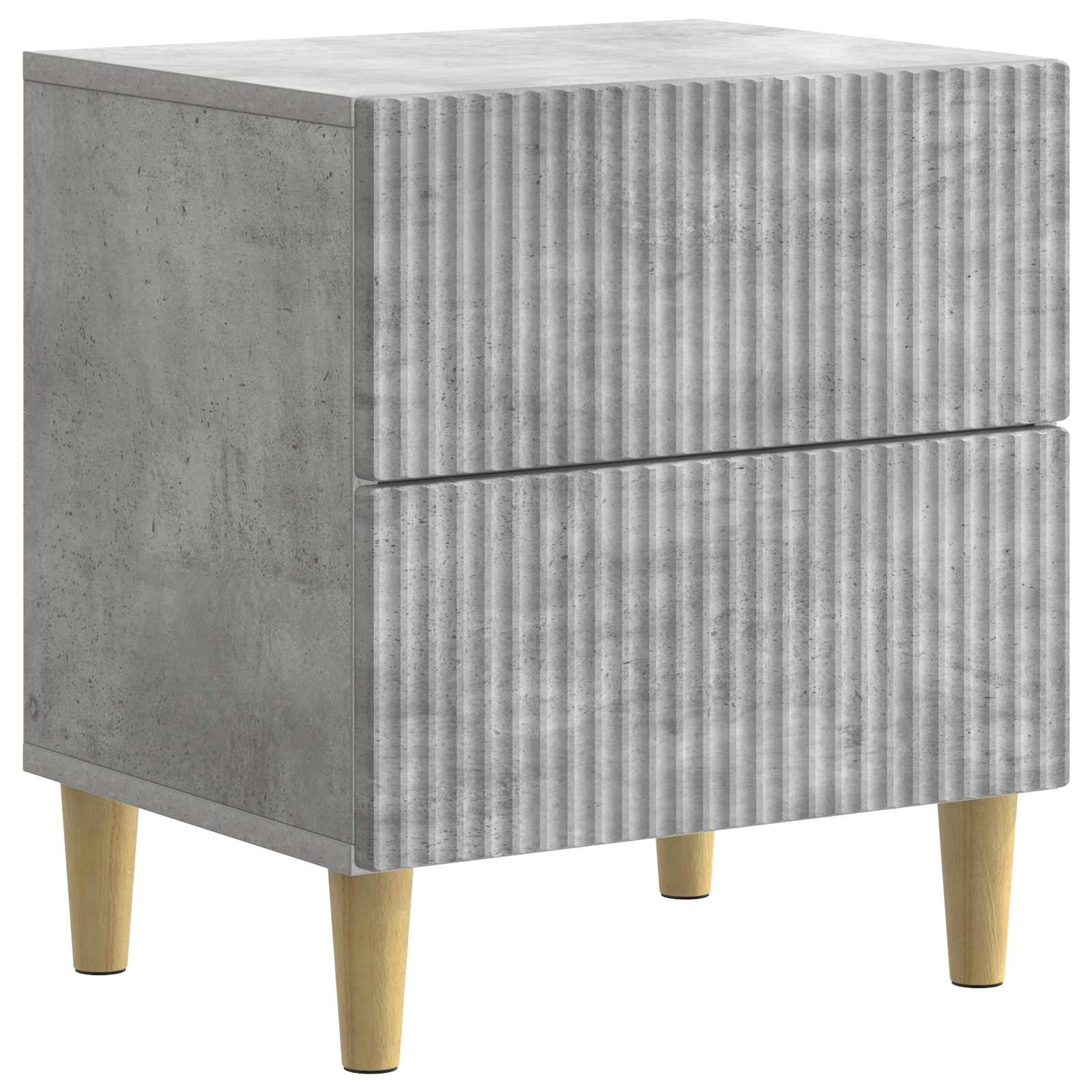Armadio da Notte con cassetto Grigio Cemento 43 x 34,5 x 48 cm | homemem39