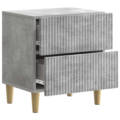 Armadio da Notte 2 pcs Grigio Cemento 43 x 34,5 x 48 cm | homemem39