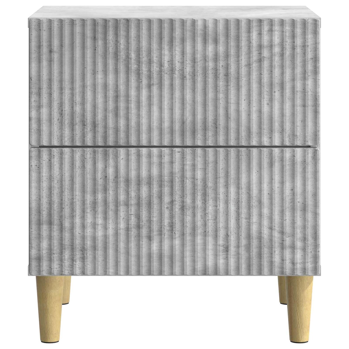 Armadio da Notte 2 pcs Grigio Cemento 43 x 34,5 x 48 cm | homemem39