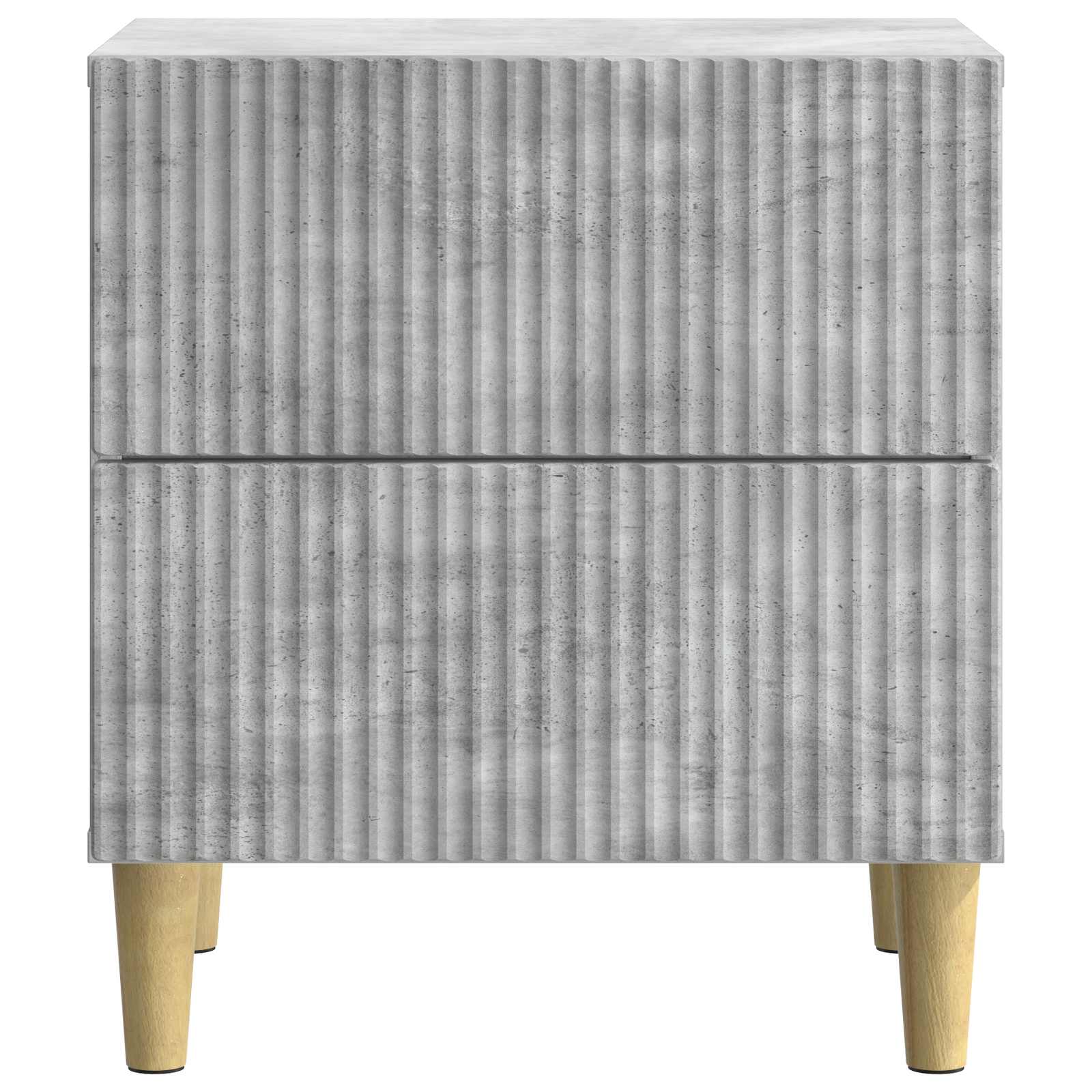 Armadio da Notte 2 pcs Grigio Cemento 43 x 34,5 x 48 cm | homemem39
