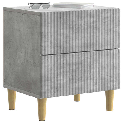Armadio da Notte 2 pz Grigio Cemento 43 x 34,5 x 48 cm