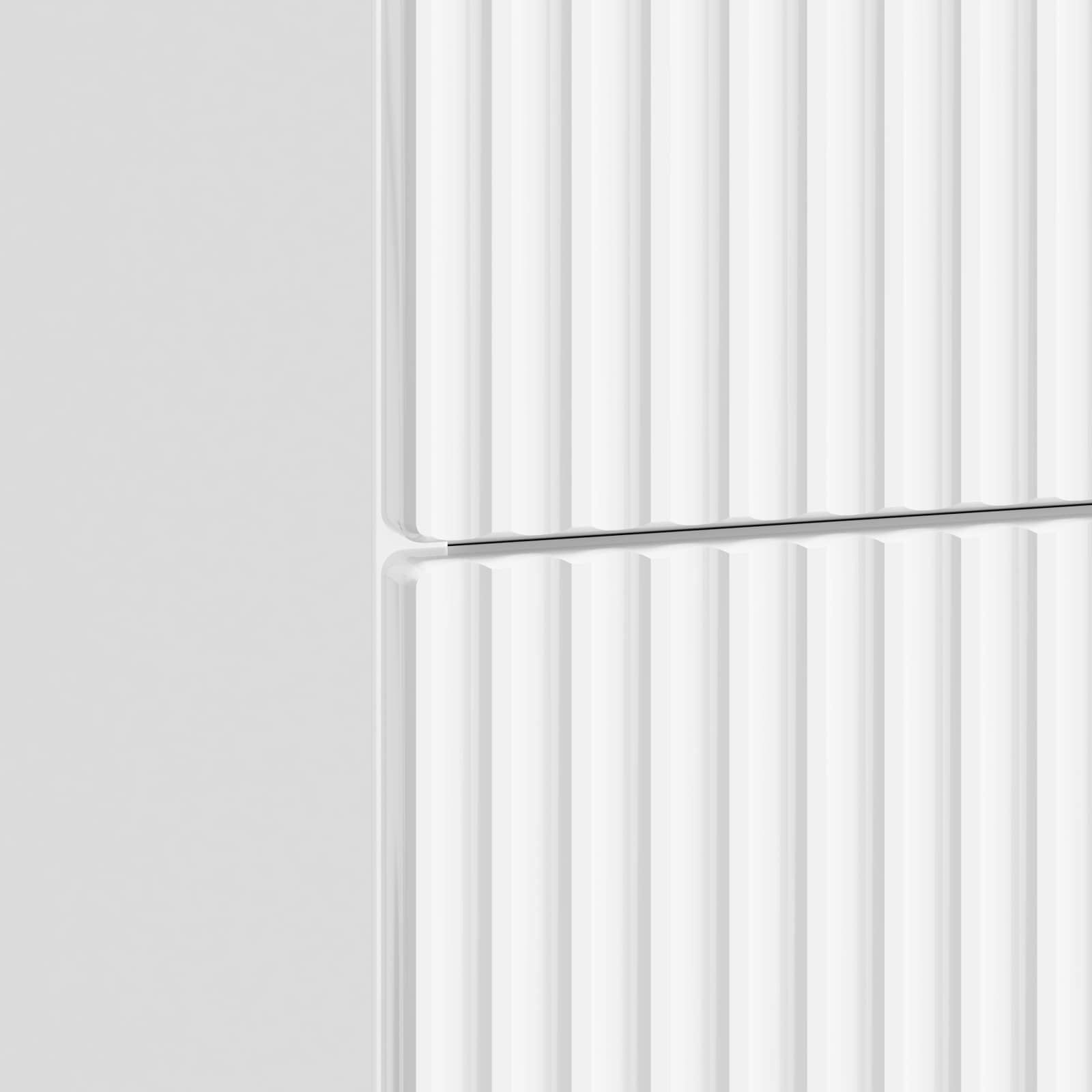 Armadio da Notte con cassetto Bianco Lucido 43 x 34,5 x 48 cm | homemem39