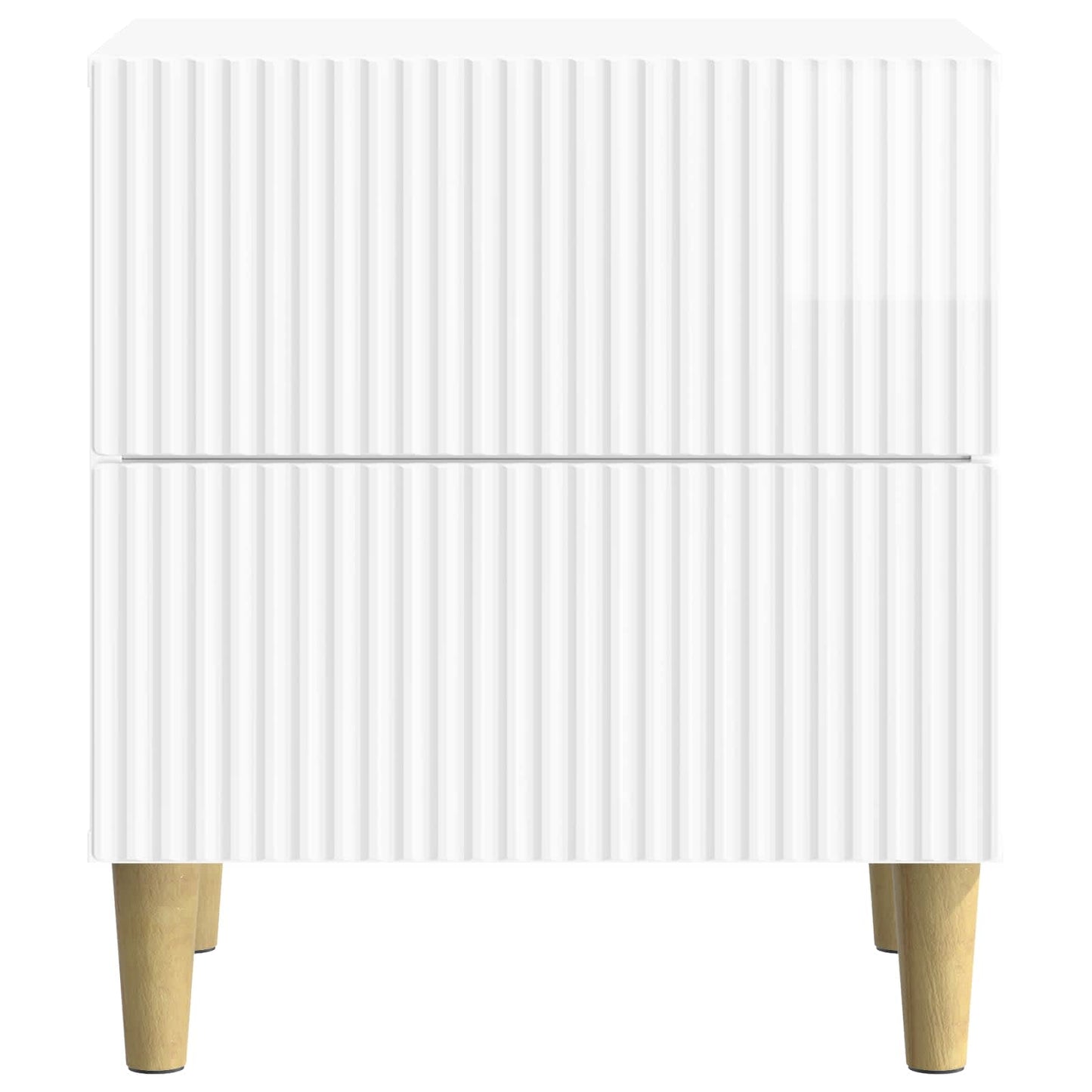 Armadio da Notte 2 pcs Bianco Lucido 43 x 34,5 x 48 cm | homemem39