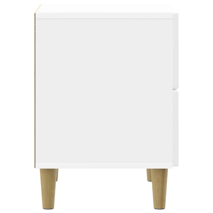 Armadio da Notte 2 pcs Bianco Lucido 43 x 34,5 x 48 cm | homemem39