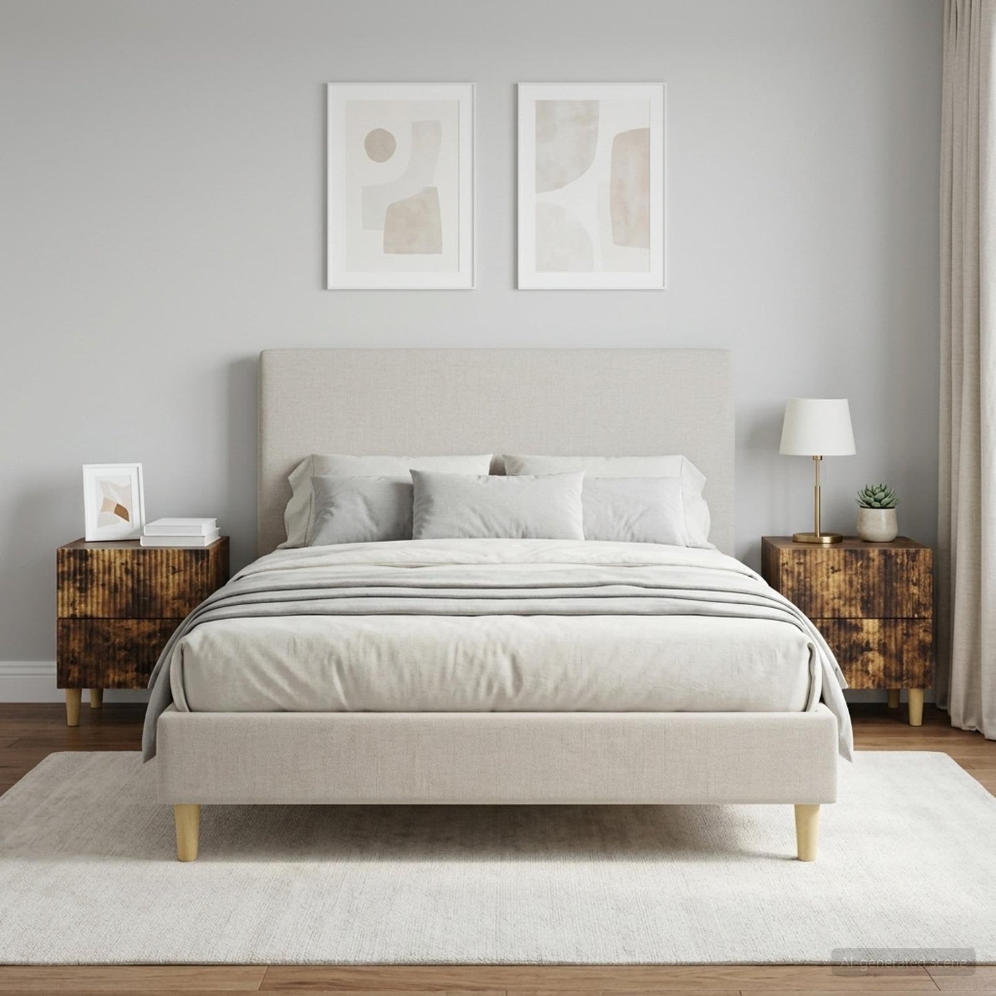 Armadio da Notte 2 pz Rovere Fumo 43 x 34,5 x 48 cm