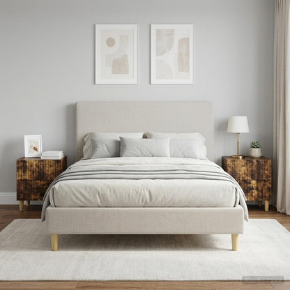 Armadio da Notte 2 pz Rovere Fumo 43 x 34,5 x 48 cm
