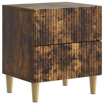 Armadio da Notte 2 pz Rovere Fumo 43 x 34,5 x 48 cm