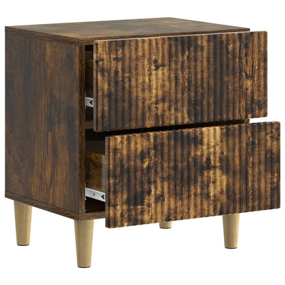 Armadio da Notte 2 pcs Rovere Fumo 43 x 34,5 x 48 cm | homemem39