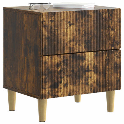 Armadio da Notte 2 pz Rovere Fumo 43 x 34,5 x 48 cm