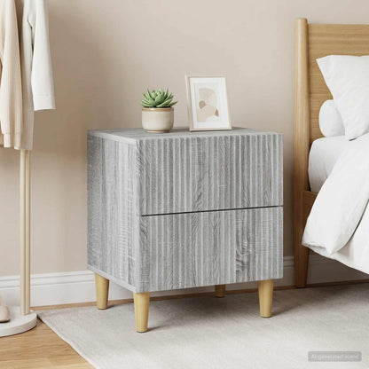 Armadio da Notte 2 pcs Grigio Sonoma 43 x 34,5 x 48 cm | homemem39