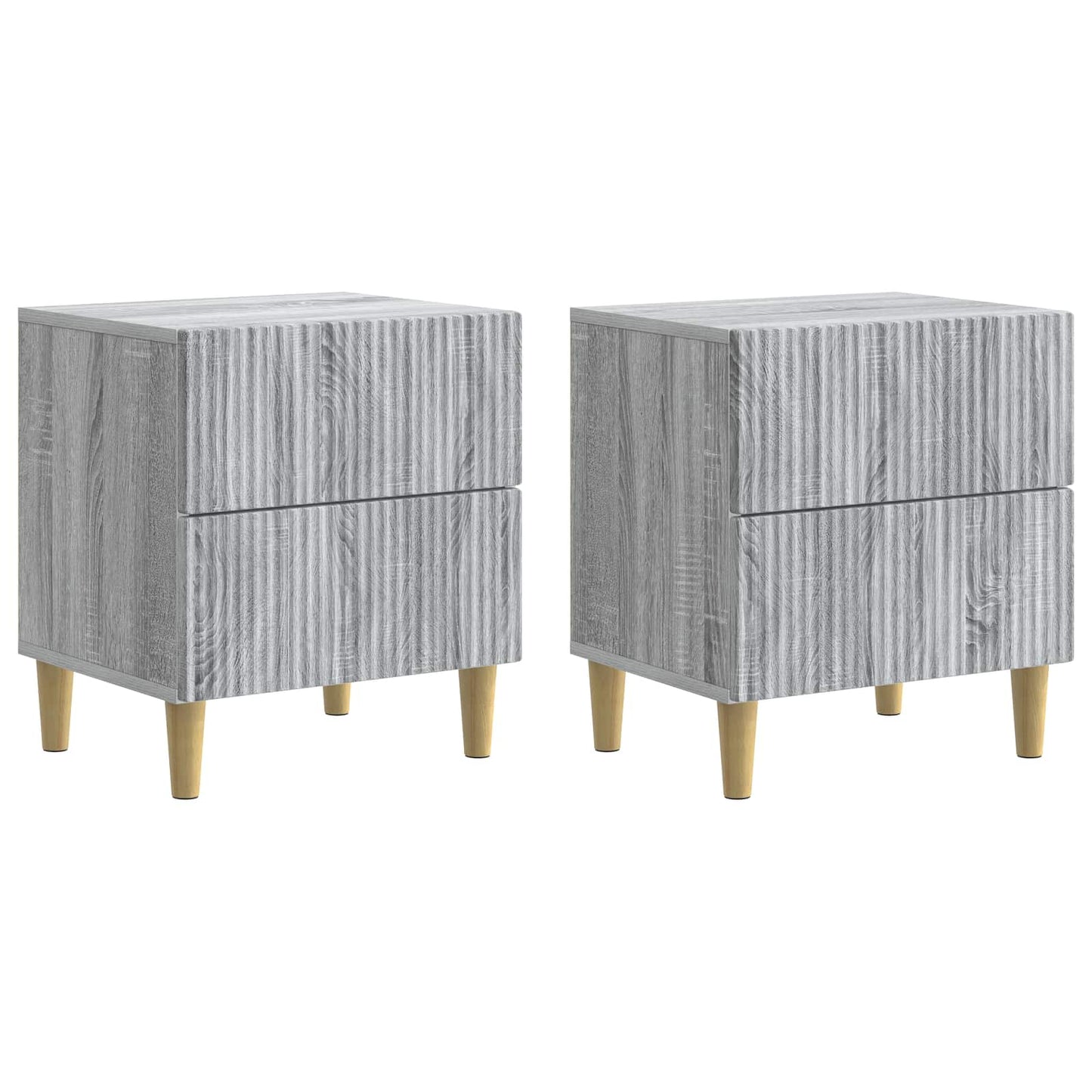 Armadio da Notte 2 pcs Grigio Sonoma 43 x 34,5 x 48 cm | homemem39