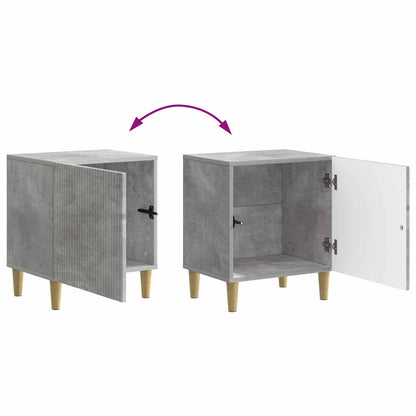Armadio da Notte Grigio Cemento 43 x 34,5 x 50 cm | homemem39