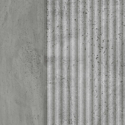 Armadio da Notte 2 pcs Grigio Cemento 43 x 34,5 x 50 cm | homemem39