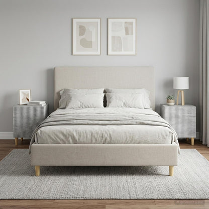 Armadio da Notte 2 pcs Grigio Cemento 43 x 34,5 x 50 cm | homemem39