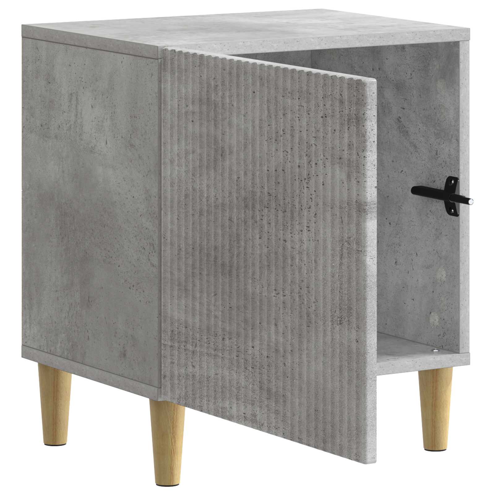 Armadio da Notte 2 pcs Grigio Cemento 43 x 34,5 x 50 cm | homemem39