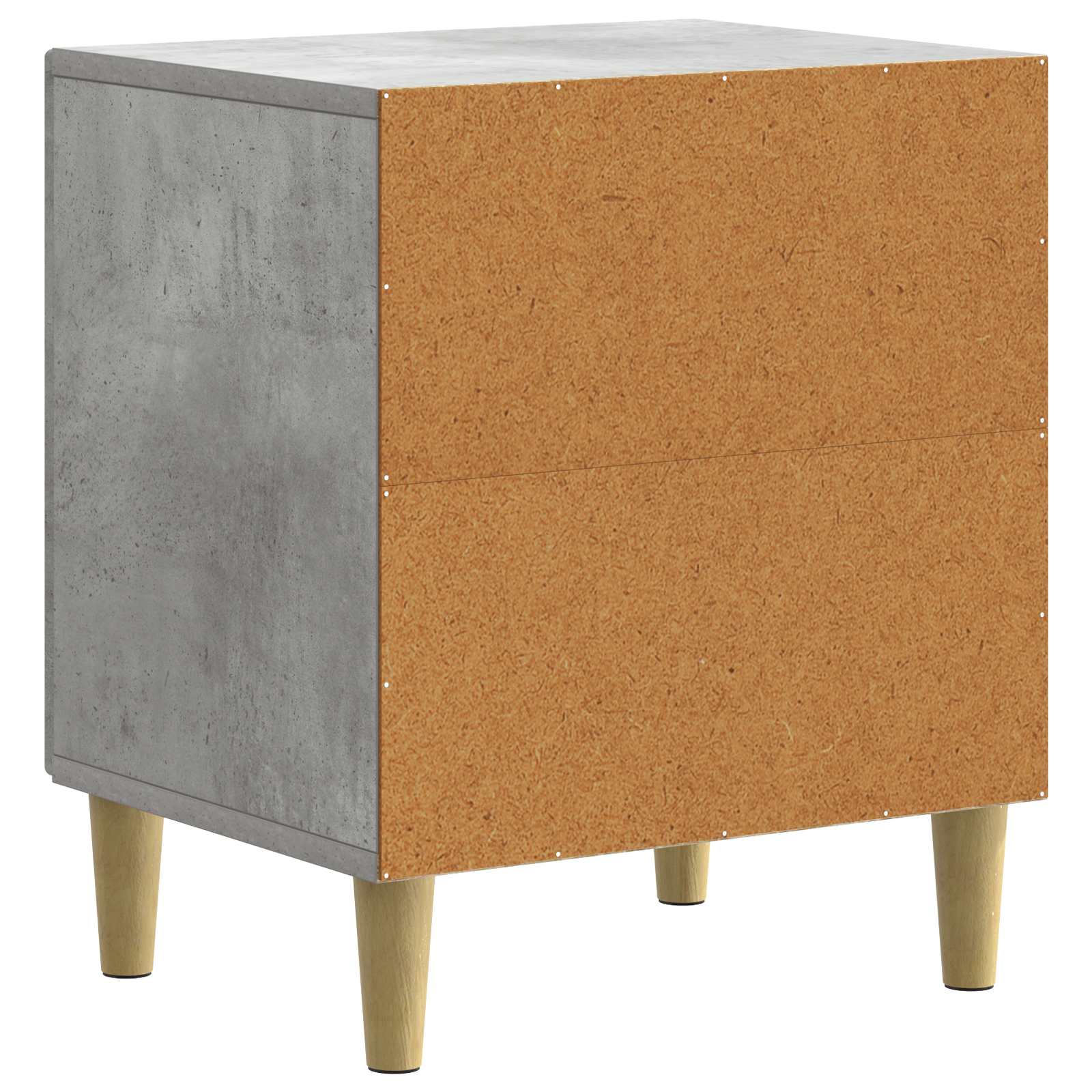 Armadio da Notte 2 pcs Grigio Cemento 43 x 34,5 x 50 cm | homemem39