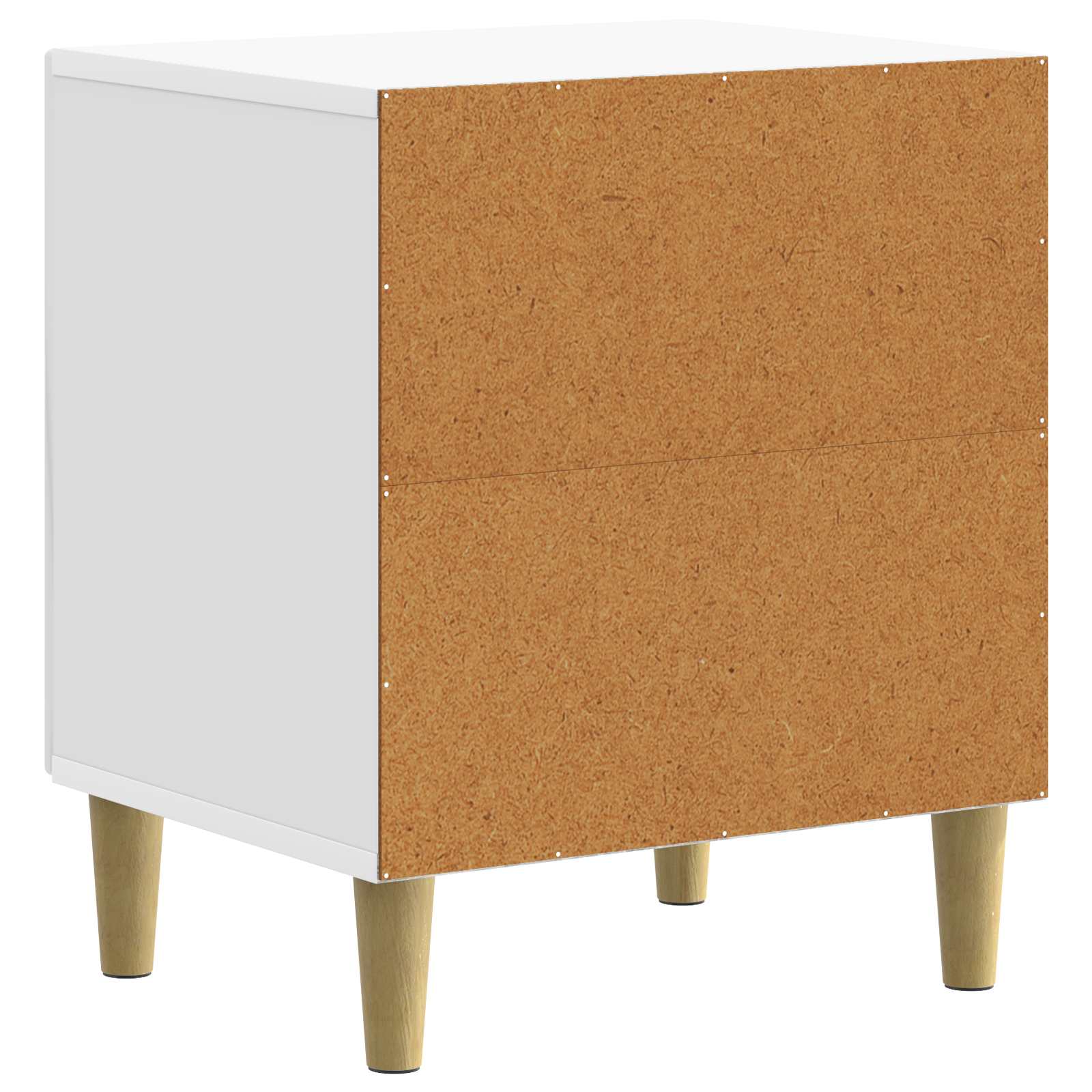 Armadio da Notte Bianco Lucido 43 x 34,5 x 50 cm | homemem39