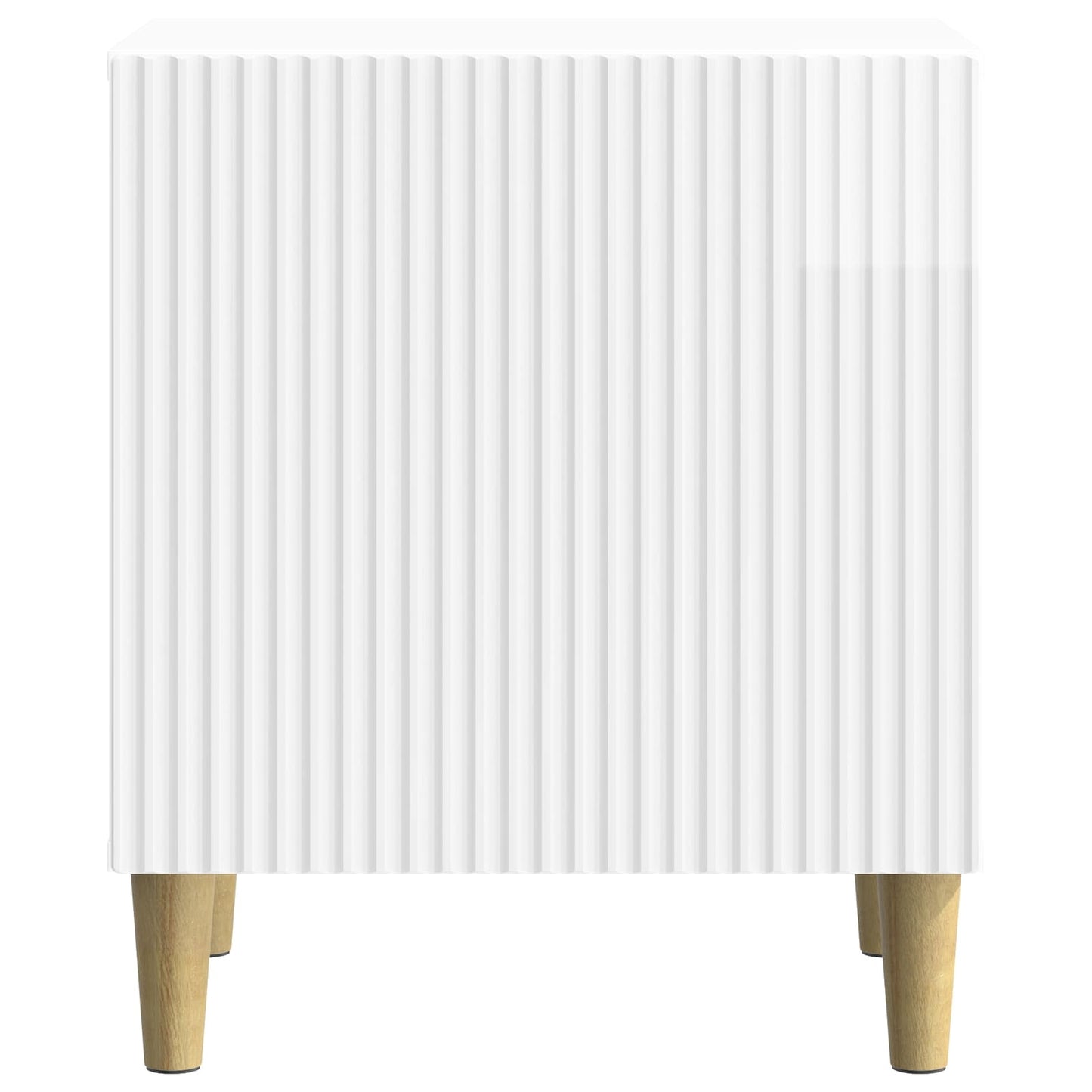 Armadio da Notte Bianco Lucido 43 x 34,5 x 50 cm | homemem39