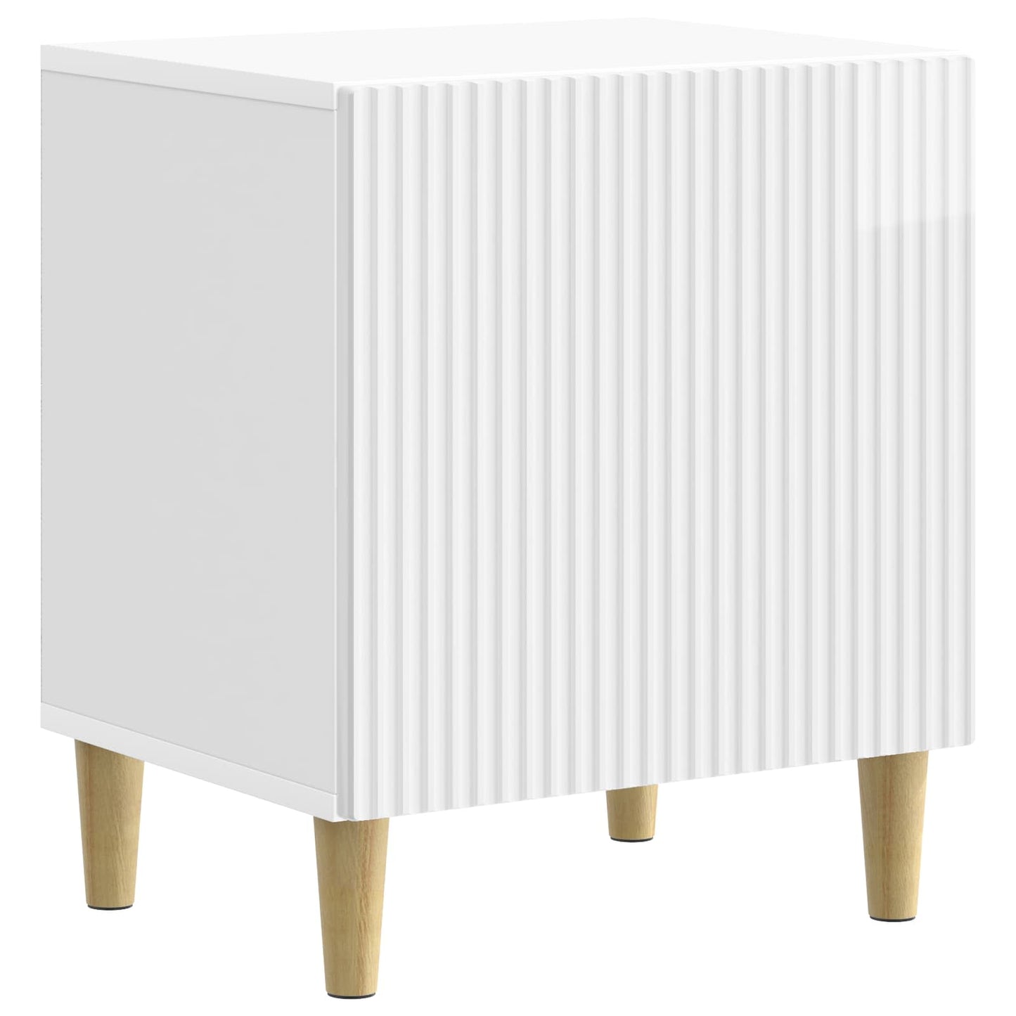 Armadio da Notte 2 pcs Bianco Lucido 43 x 34,5 x 50 cm | homemem39