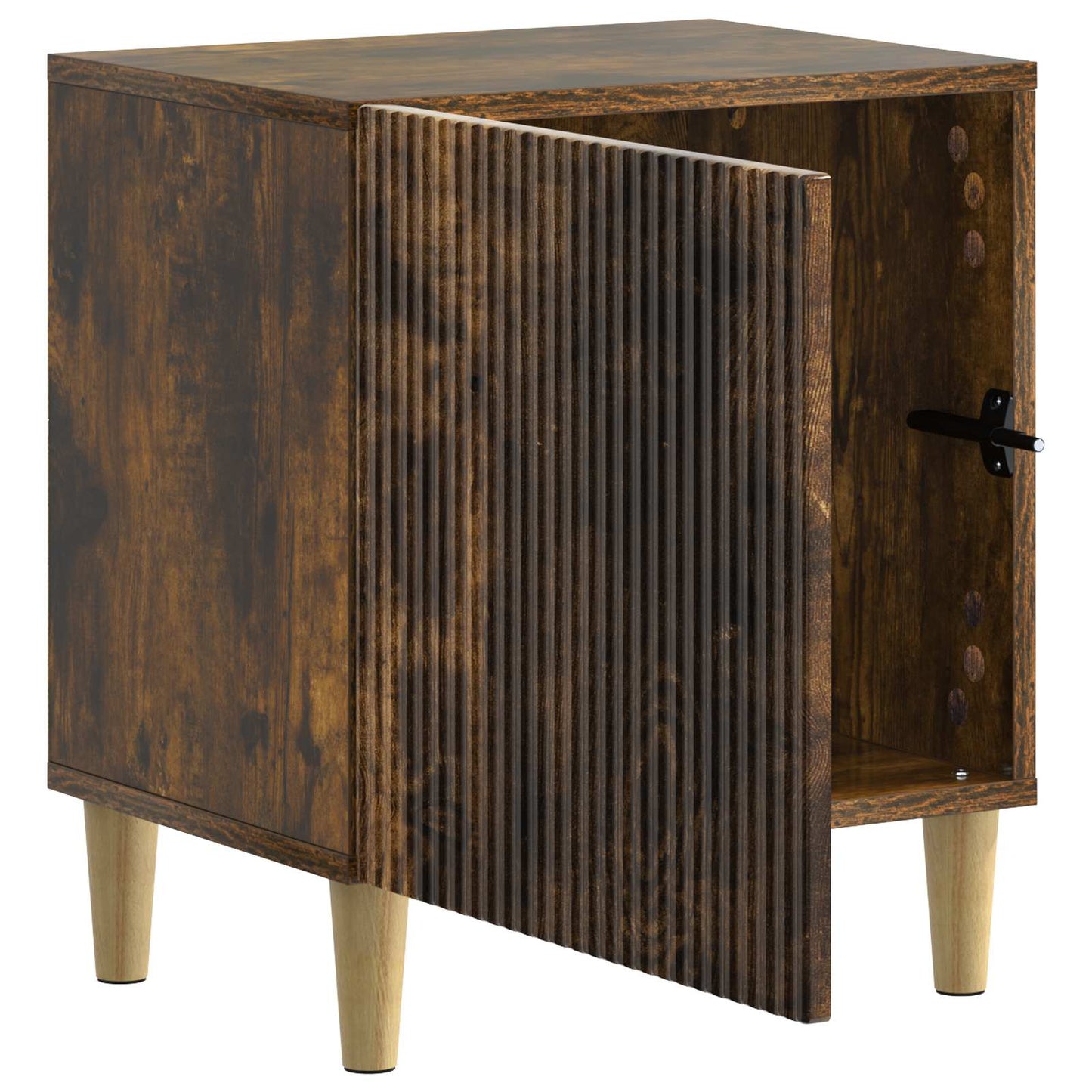 Armadio da Notte Rovere Fumo 43 x 34,5 x 50 cm | homemem39