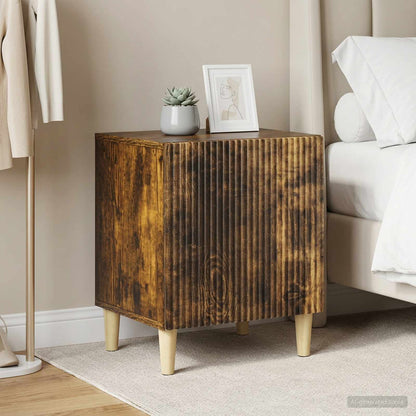 Armadio da Notte 2 pcs Rovere Fumo 43 x 34,5 x 50 cm | homemem39