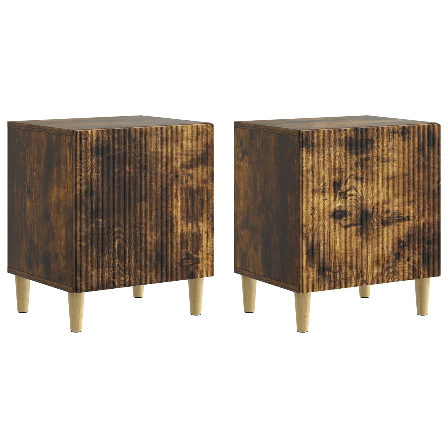 Armadio da Notte 2 pcs Rovere Fumo 43 x 34,5 x 50 cm | homemem39