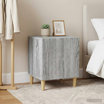Armadio da Notte 2 pz Grigio Sonoma 43 x 34,5 x 50 cm