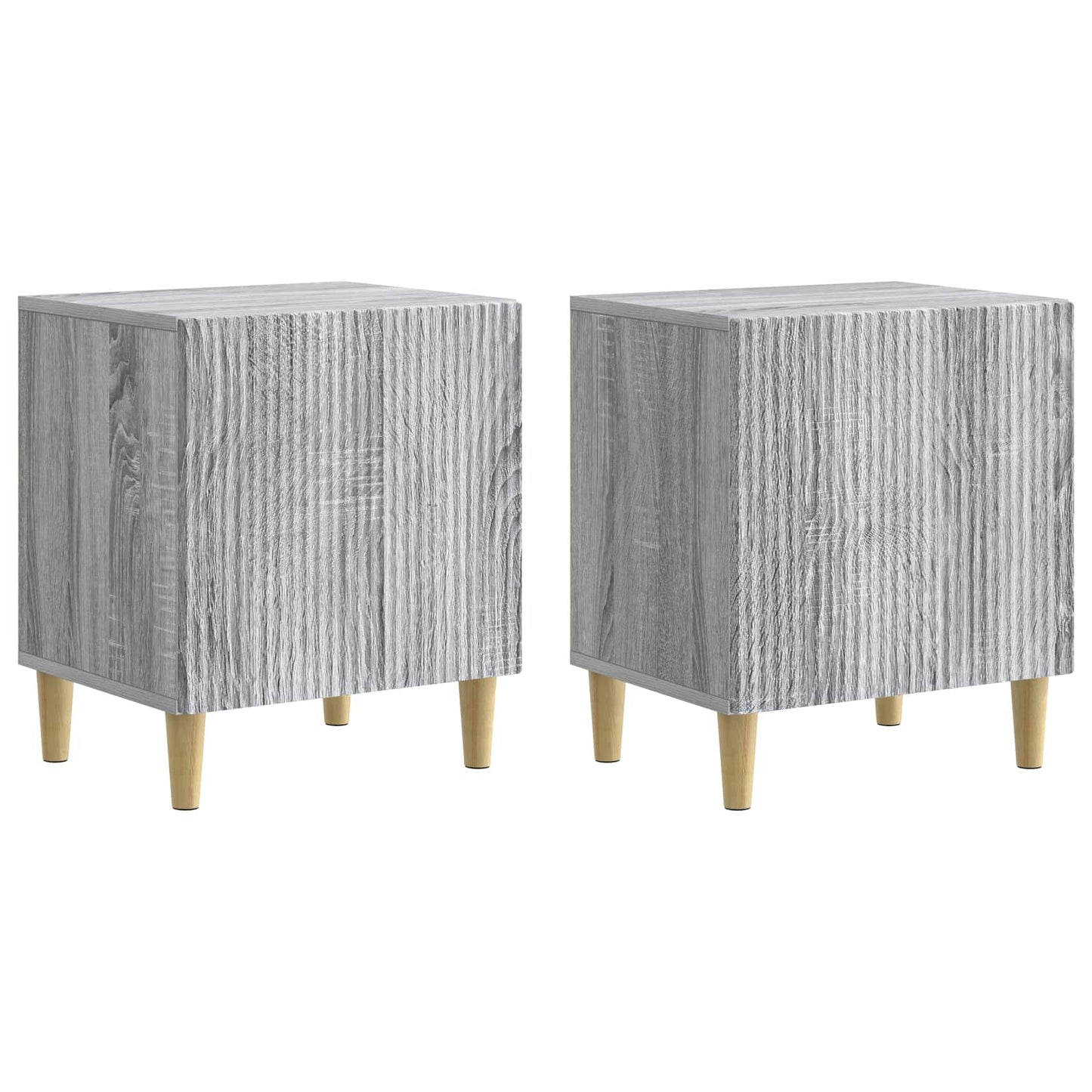 Armadio da Notte 2 pz Grigio Sonoma 43 x 34,5 x 50 cm