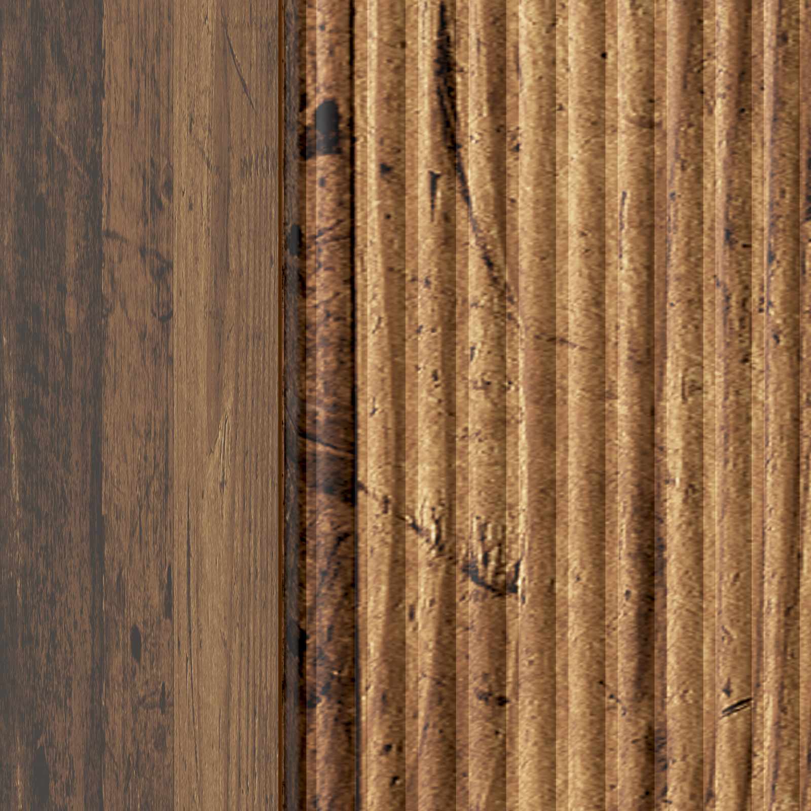 Armadio da Notte 2 pcs Legno antico 43 x 34,5 x 50 cm | homemem39