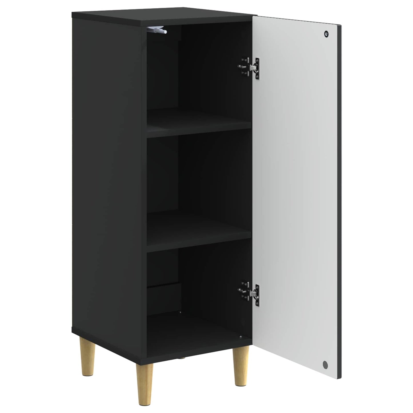 Credenza Nero 33 x 34,5 x 90 cm Legno ingegnerizzato