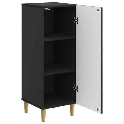Credenza Nero 33 x 34,5 x 90 cm Legno ingegnerizzato