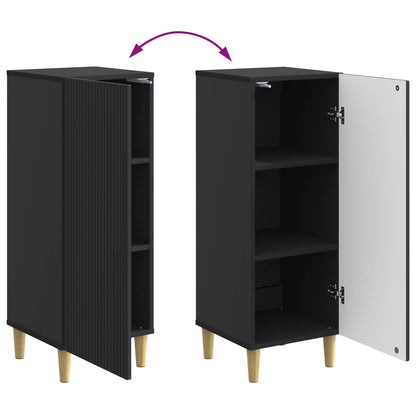 Credenza Nero 33 x 34,5 x 90 cm Legno ingegnerizzato