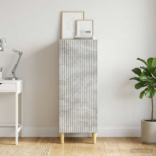 Credenza Grigio Cemento 33 x 34,5 x 90 cm Legno ingegnerizzato