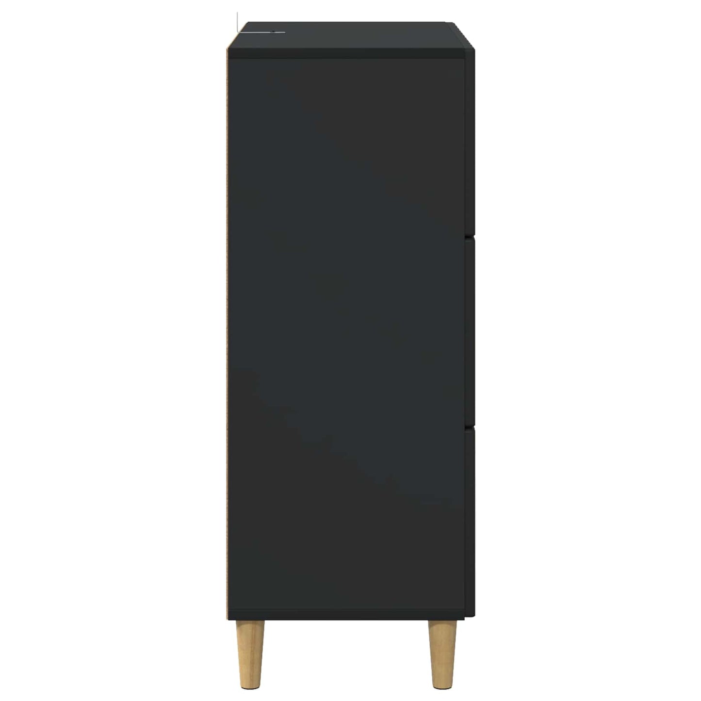 Mobile con Cassetti Nero 66 x 34,5 x 90 cm Legno ingegnerizzato | homemem39