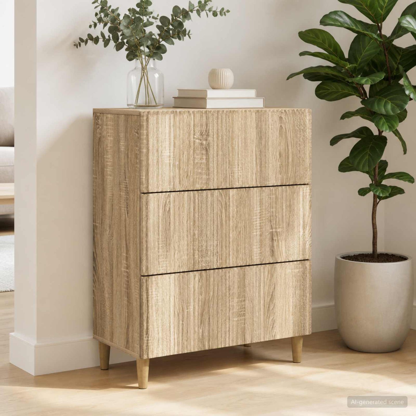 Mobile con Cassetti Rovere Sonoma 66 x 34,5 x 90 cm