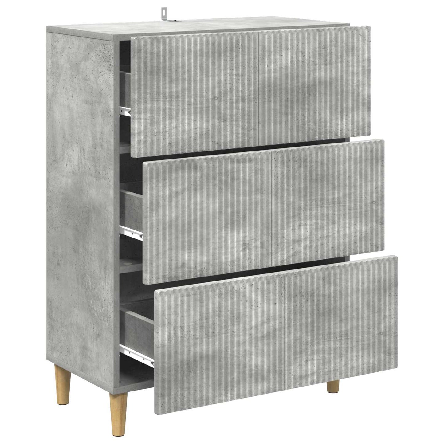 Mobile con Cassetti Grigio Cemento 66 x 34,5 x 90 cm | homemem39