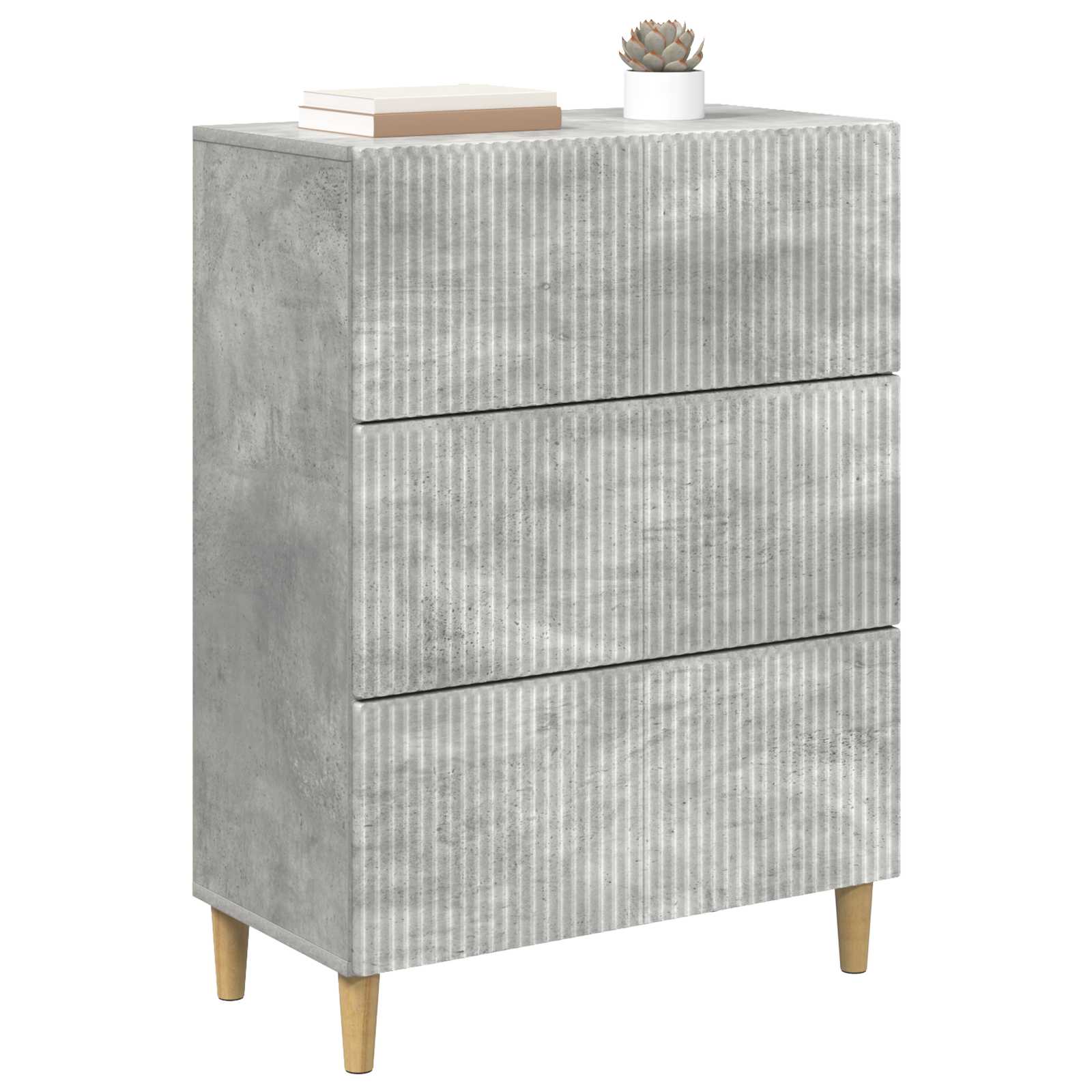 Mobile con Cassetti Grigio Cemento 66 x 34,5 x 90 cm | homemem39