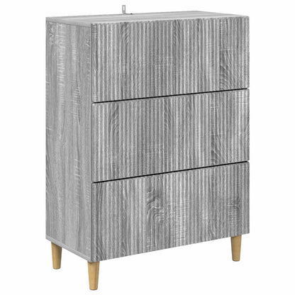 Mobile con Cassetti Grigio Sonoma 66 x 34,5 x 90 cm
