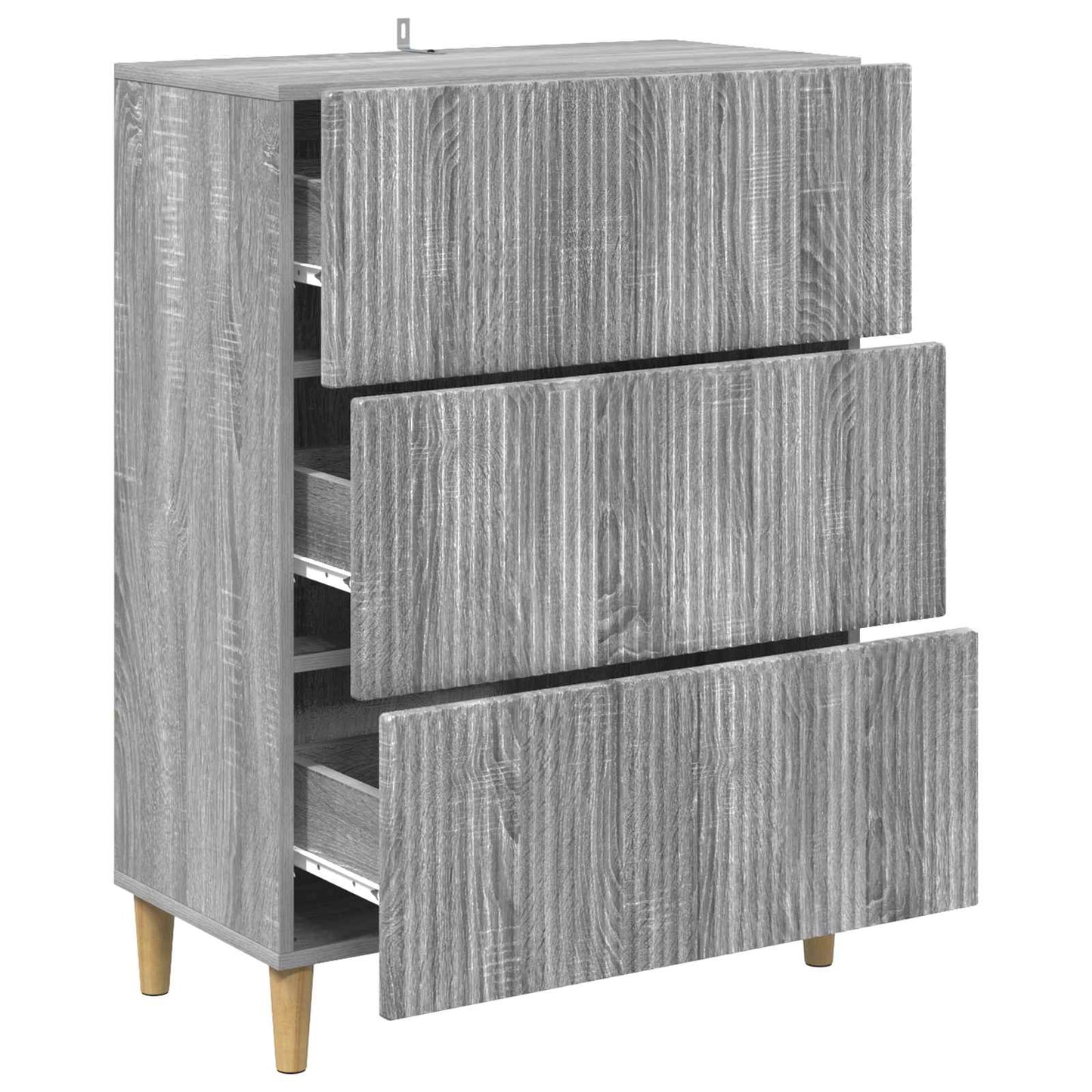 Mobile con Cassetti Grigio Sonoma 66 x 34,5 x 90 cm