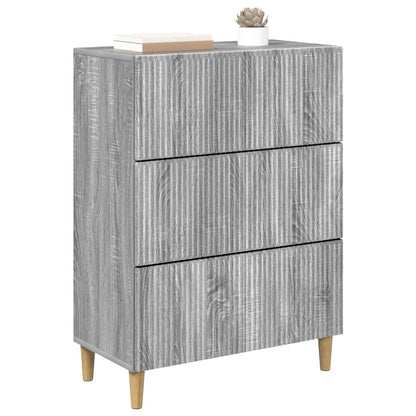 Mobile con Cassetti Grigio Sonoma 66 x 34,5 x 90 cm