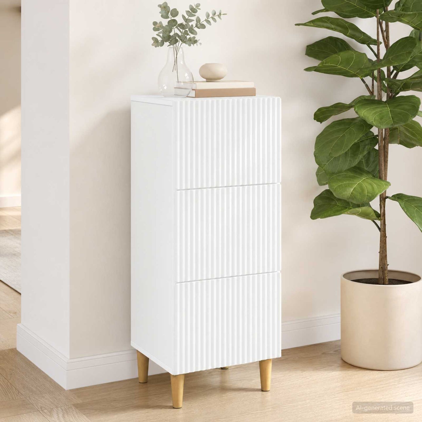 Mobile con Cassetti Bianco 33 x 34,5 x 90 cm