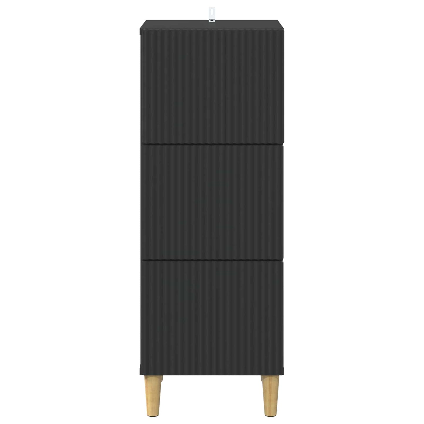 Mobile con Cassetti Nero 33 x 34,5 x 90 cm Legno ingegnerizzato | homemem39
