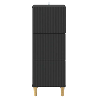 Mobile con Cassetti Nero 33 x 34,5 x 90 cm Legno ingegnerizzato | homemem39