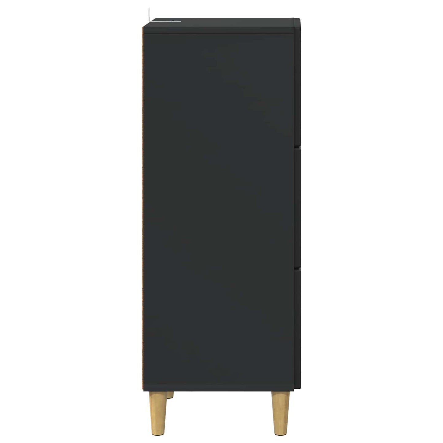 Mobile con Cassetti Nero 33 x 34,5 x 90 cm Legno ingegnerizzato | homemem39