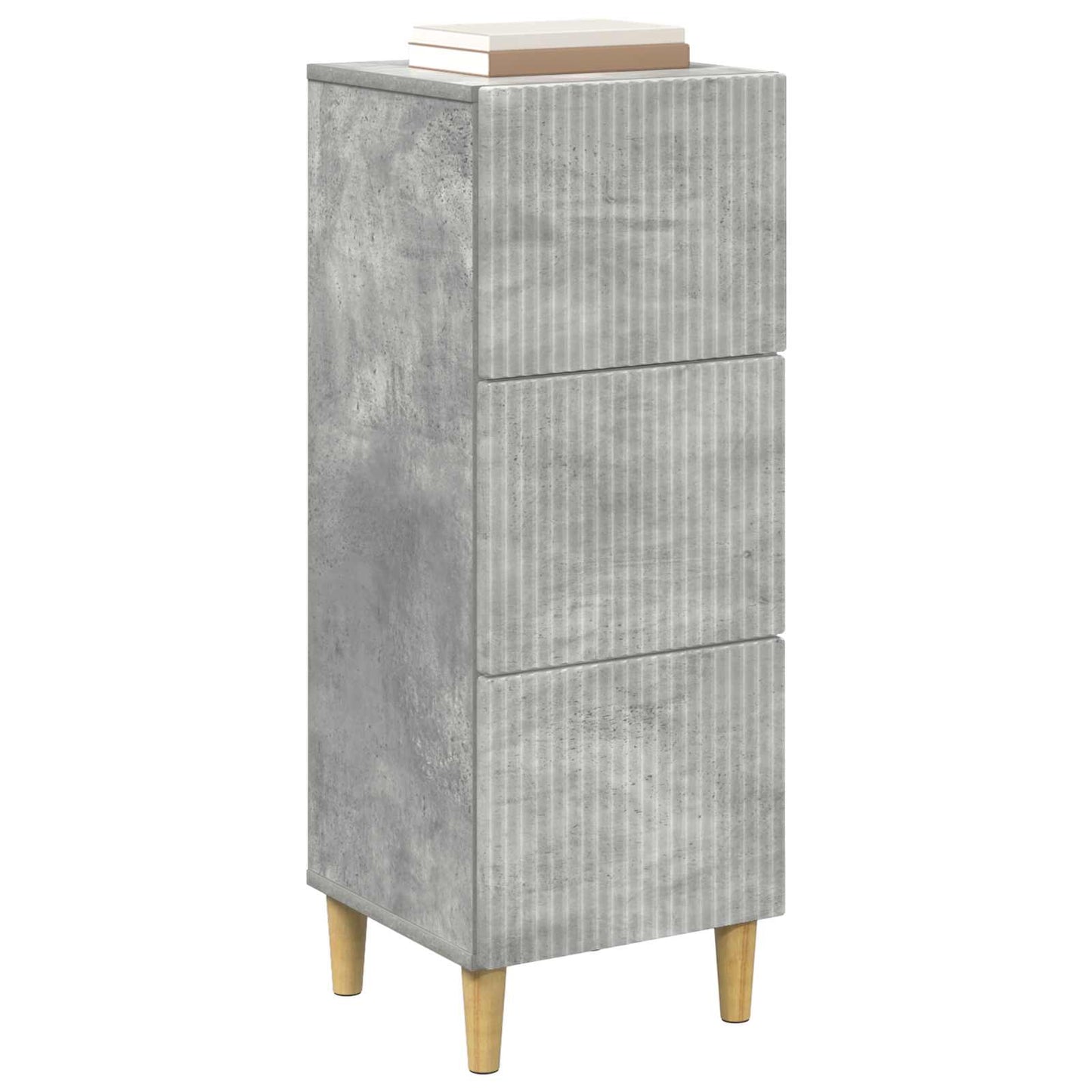 Mobile con Cassetti Grigio Cemento 33 x 34,5 x 90 cm