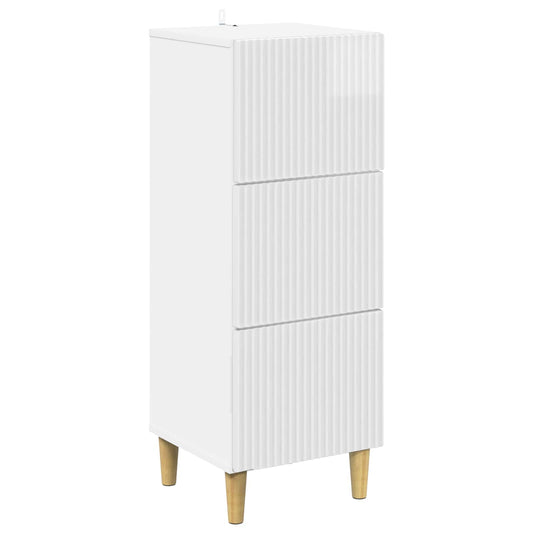 Mobile con Cassetti Bianco Lucido 33 x 34,5 x 90 cm | homemem39