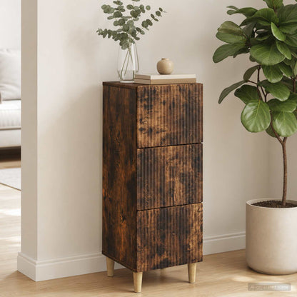 Mobile con Cassetti Rovere Fumo 33 x 34,5 x 90 cm
