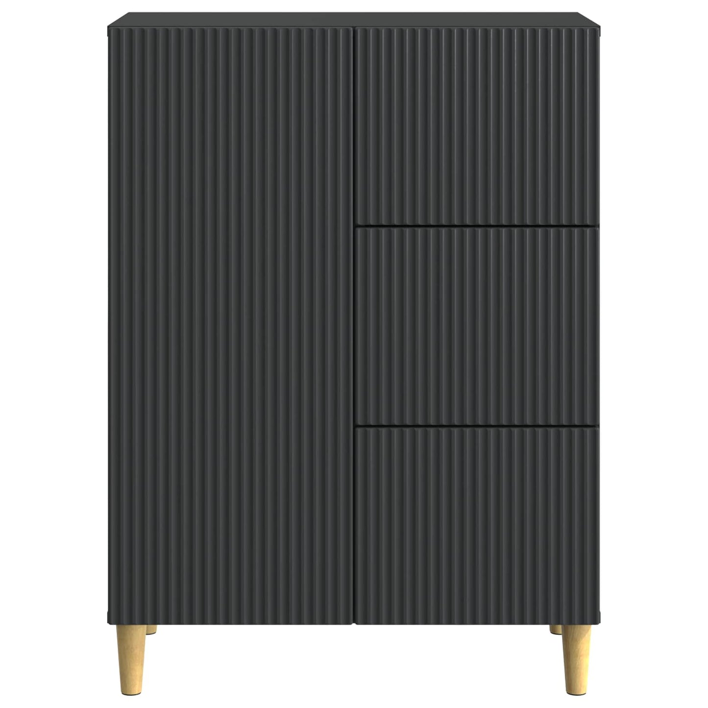 Credenza Nero 66 x 34,5 x 90 cm Legno ingegnerizzato | homemem39