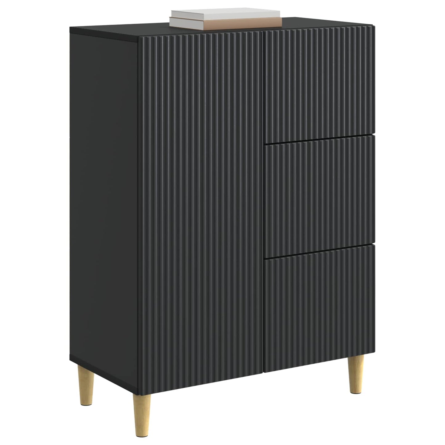 Credenza Nero 66 x 34,5 x 90 cm Legno ingegnerizzato | homemem39